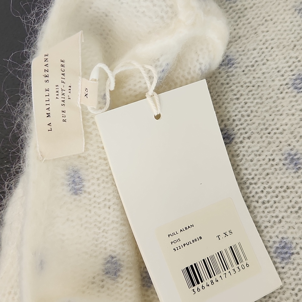 Sezane Pull Alban jumper sweater Wool mohair NWT size XS - Picture 8 of 14